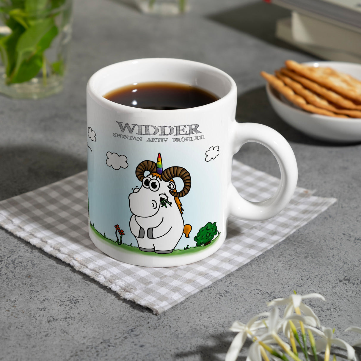Honeycorns Sternzeichen Widder Kaffeebecher