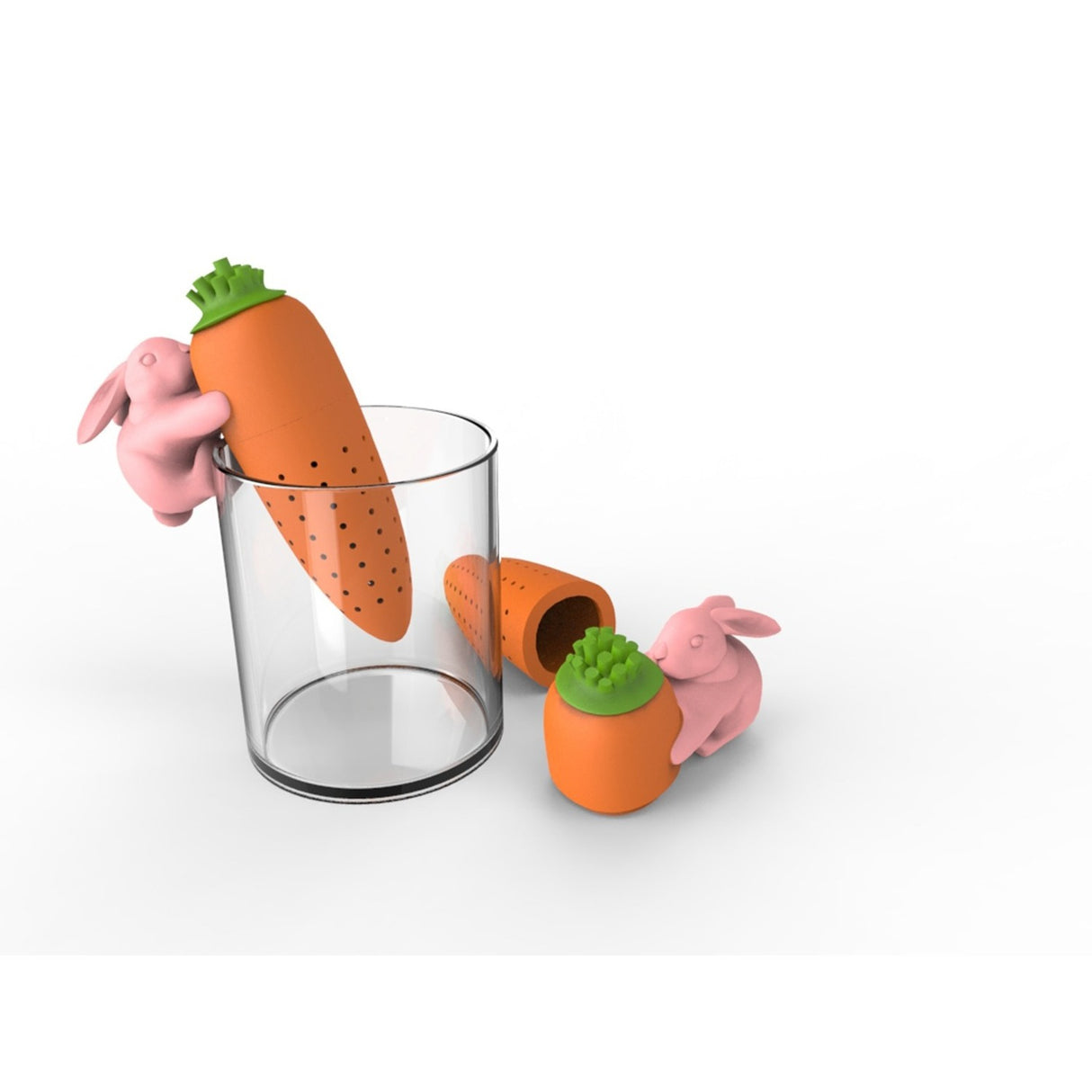 Das Hase und Möhrchen Teesieb aus Silikon