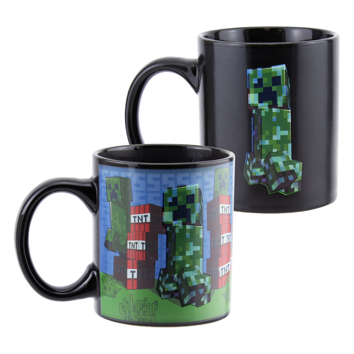 Minecraft Creeper Explosion Kaffeebecher mit Wärmeeffekt