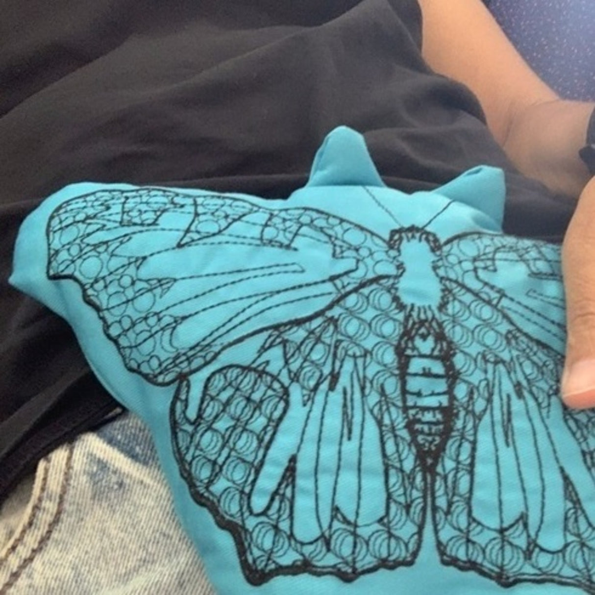 Schmetterling Körnerkissen mit Lavendelduft