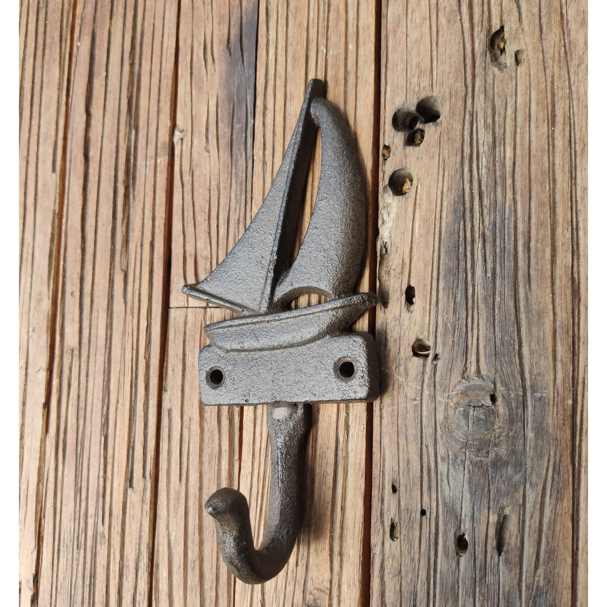 Segelboot Kleiderhaken aus Gusseisen