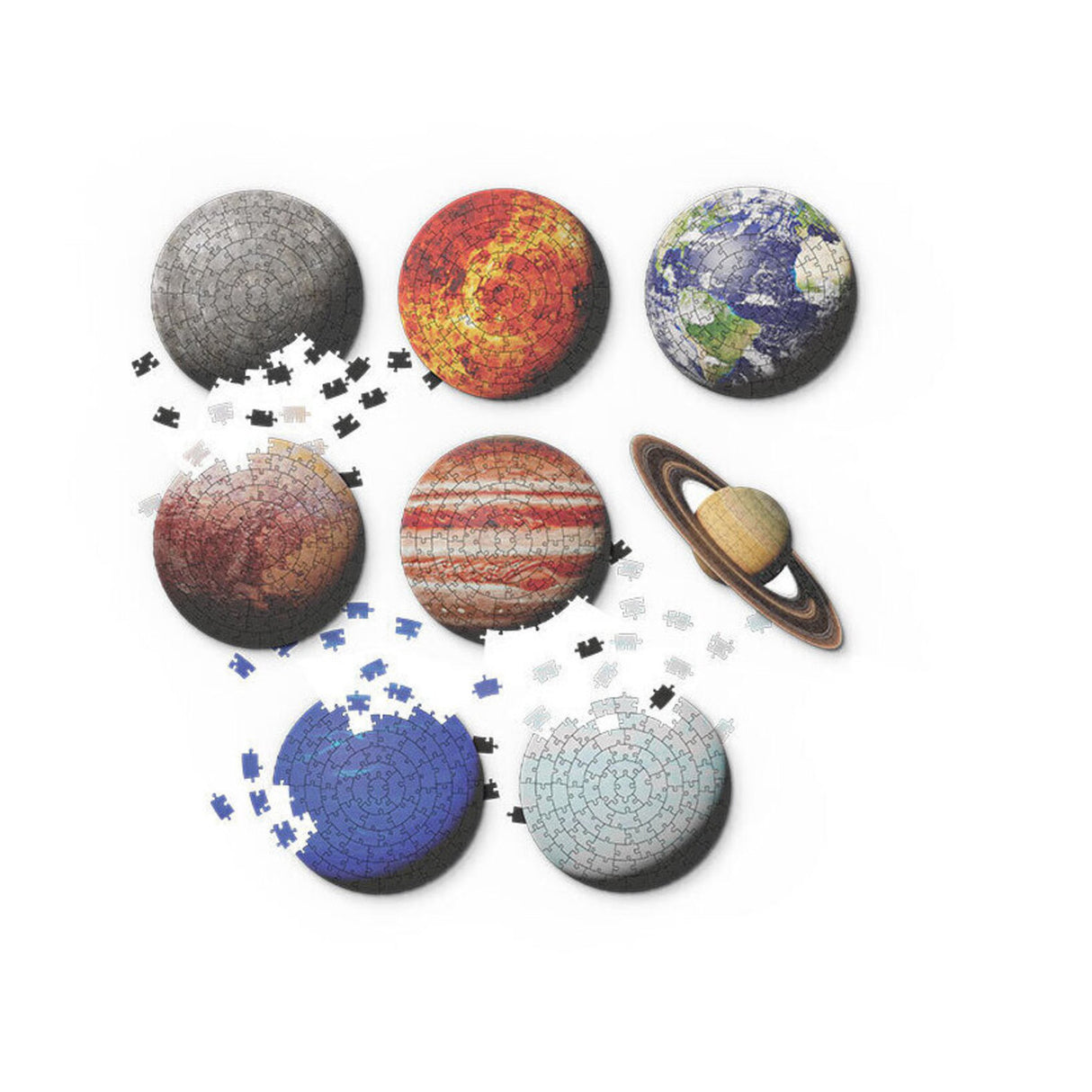 Planeten Puzzles im 8er Set mit insgesamt 744 Teilen