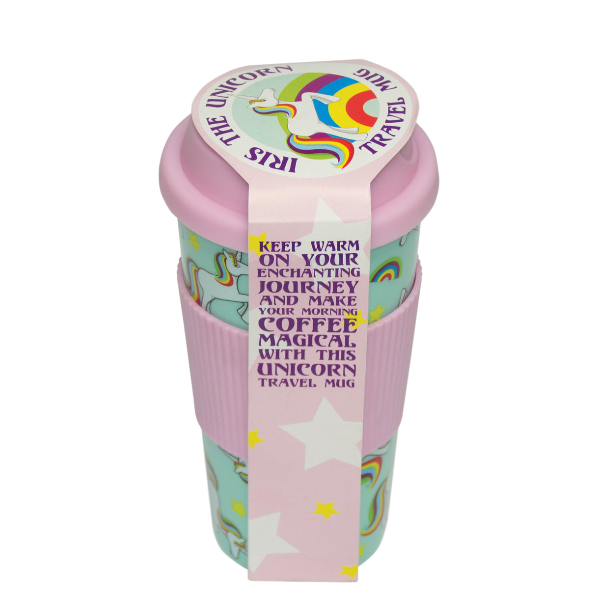 Thermobecher magisches Einhorn mit abnehmbarem Griff aus Silikon