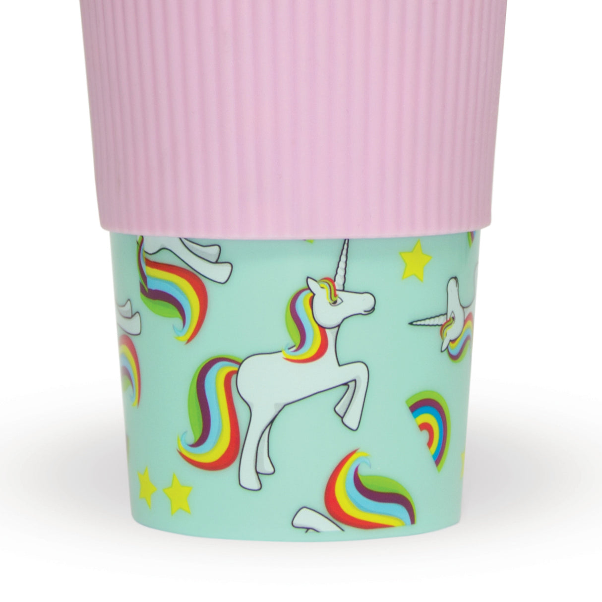Thermobecher magisches Einhorn mit abnehmbarem Griff aus Silikon