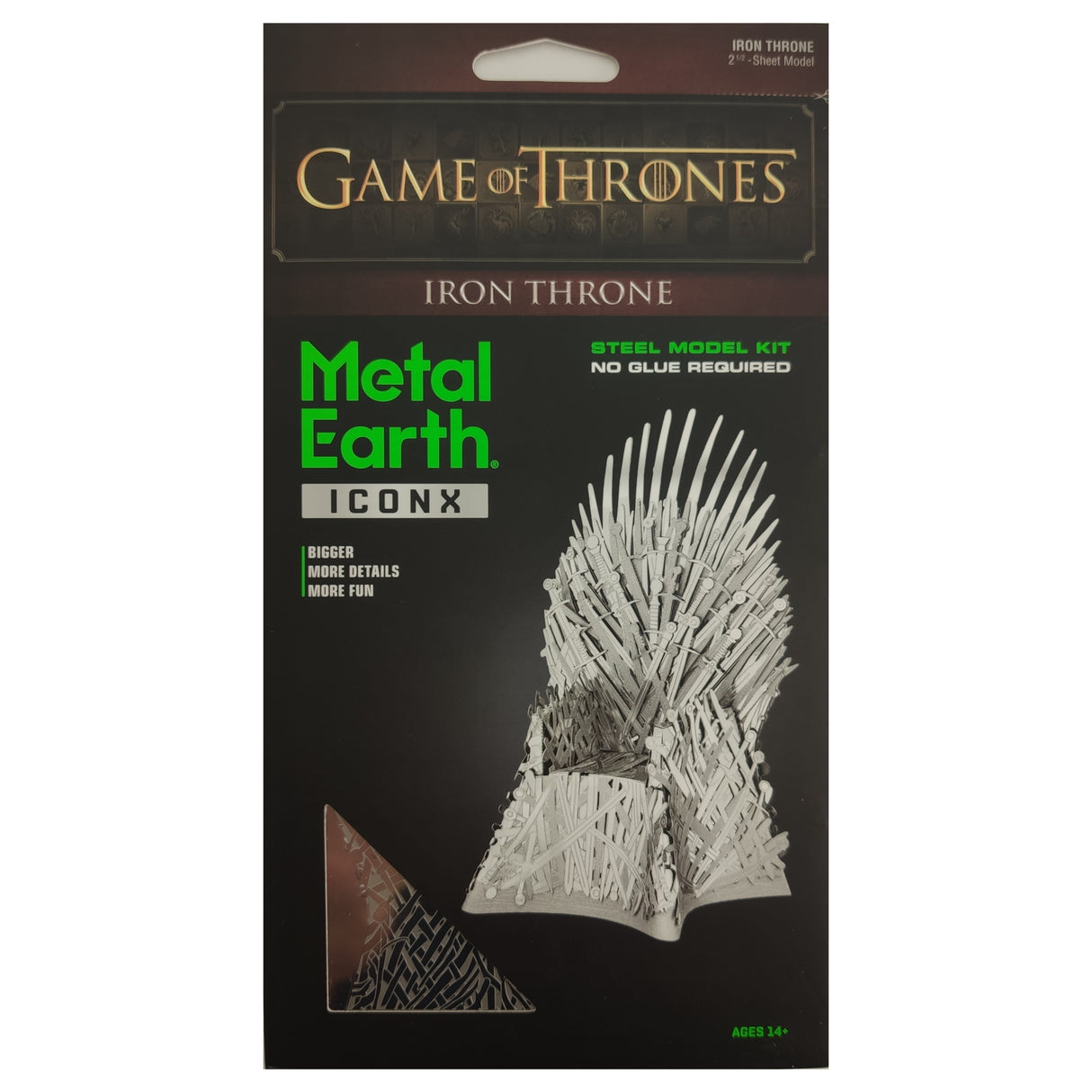 Game of Thrones Eiserner Thron 3D Modellbausatz aus Metall