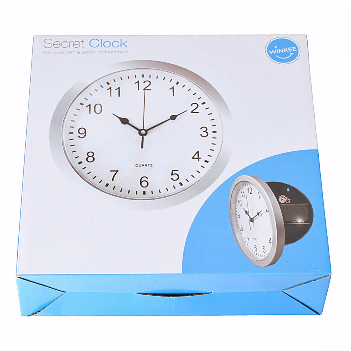 Tresor Wanduhr mit Geheimfach