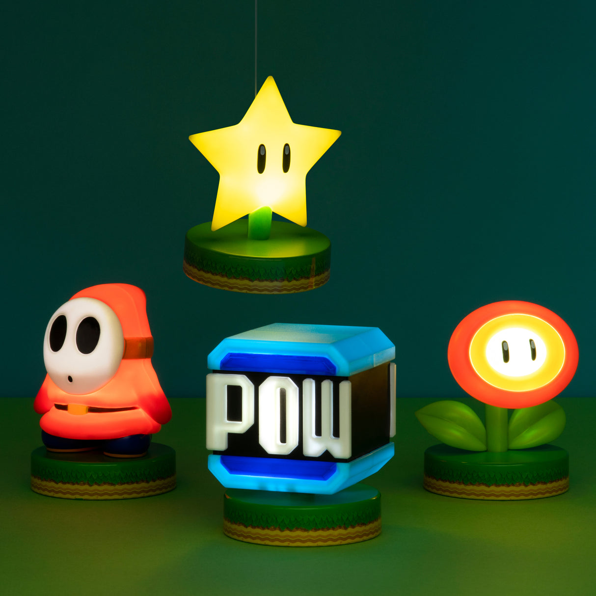 Super Mario Feuerblume Dekolampe
