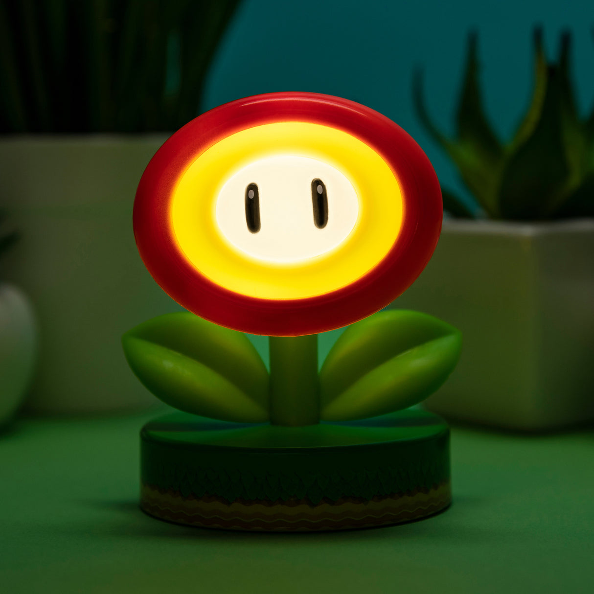 Super Mario Feuerblume Dekolampe