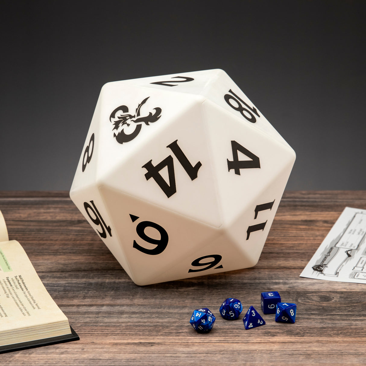 Dungeons and Dragons D20 Würfel Dekolampe mit Farbwechsel