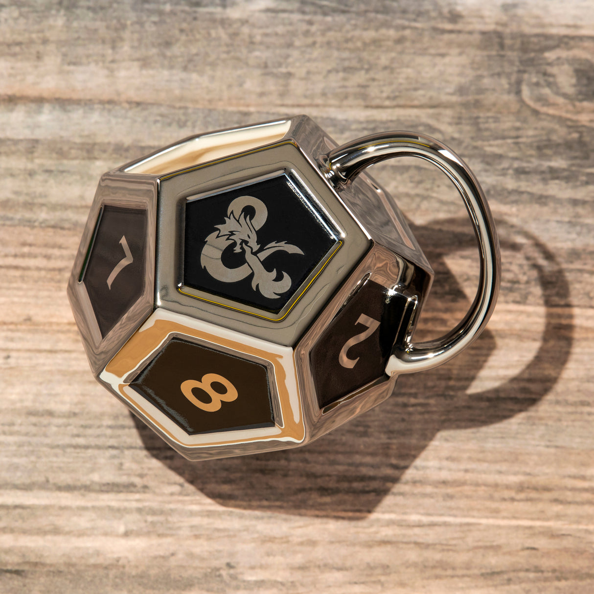 Dungeons and Dragons D12 Würfel Kaffeebecher
