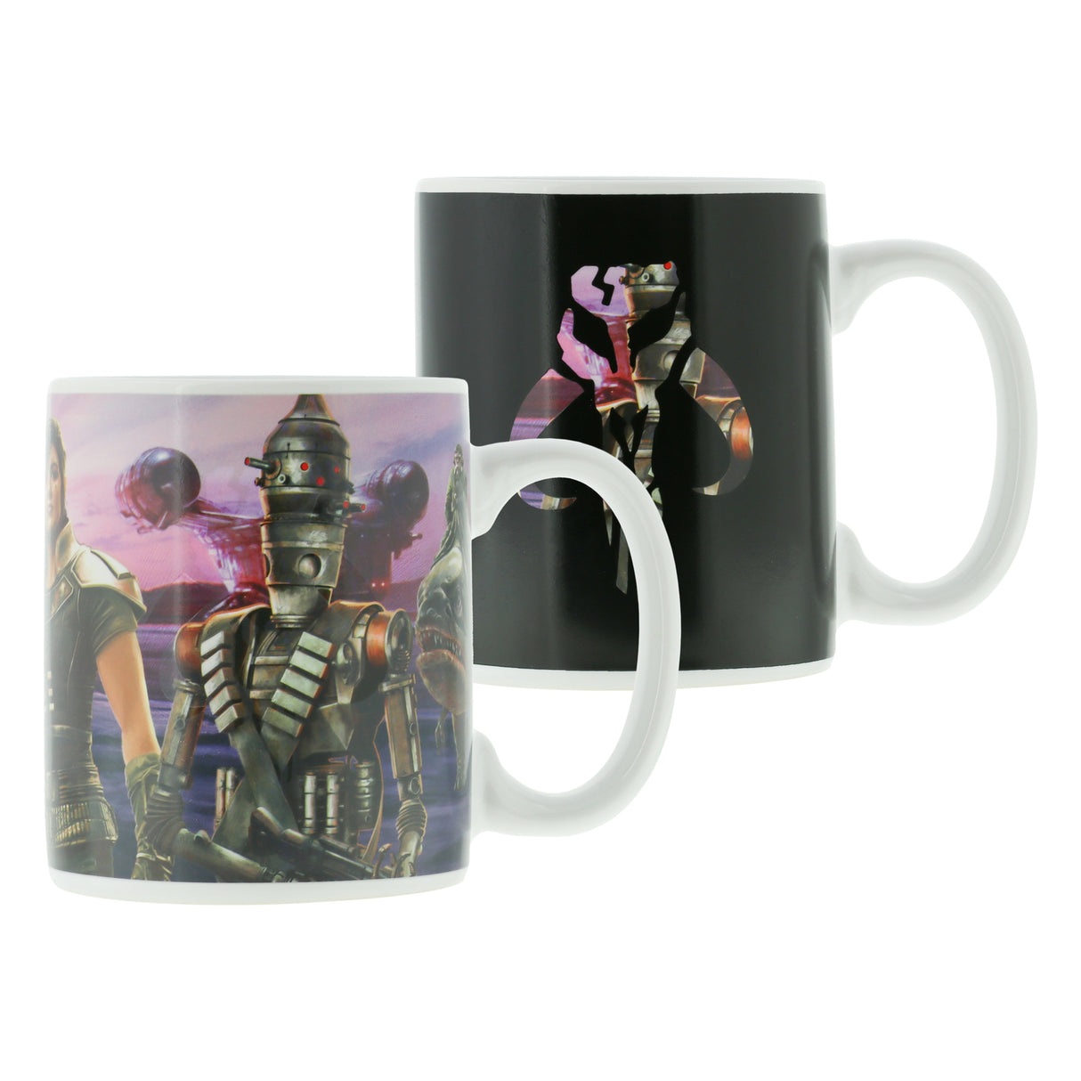 Star Wars The Mandalorian Charaktere Kaffeebecher mit Wärmeeffekt