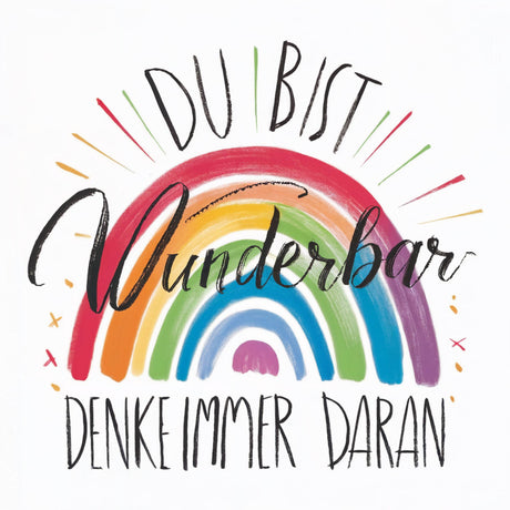 Start mit Positivität und Regenbogen in den Tag!