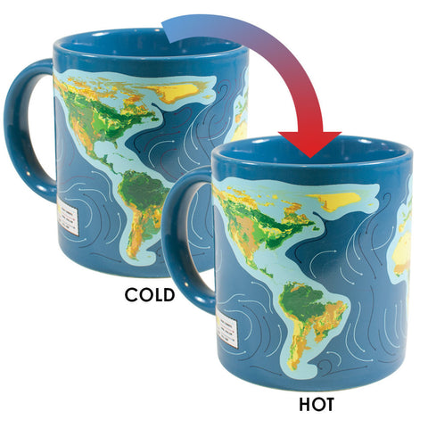 Klimawandel Kaffeebecher mit Wärmeeffekt