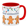 Frohe Weihnachten Lebkuchenmann Kaffeebecher