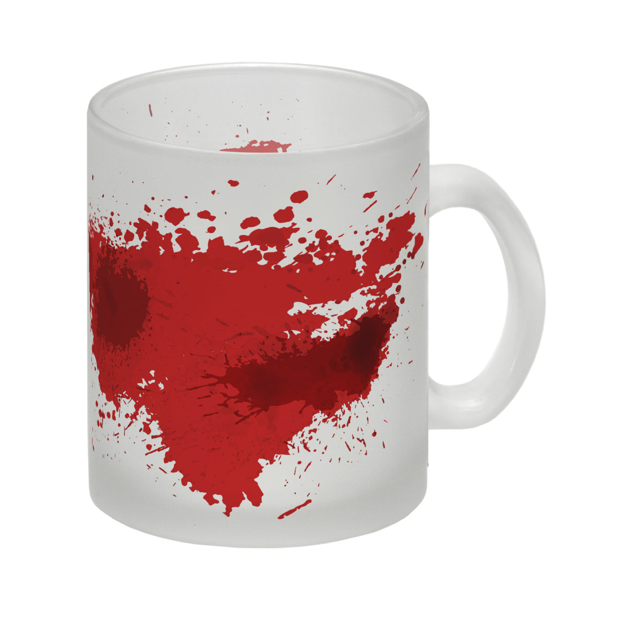 Kaffeebecher mit Blutbad Motiv