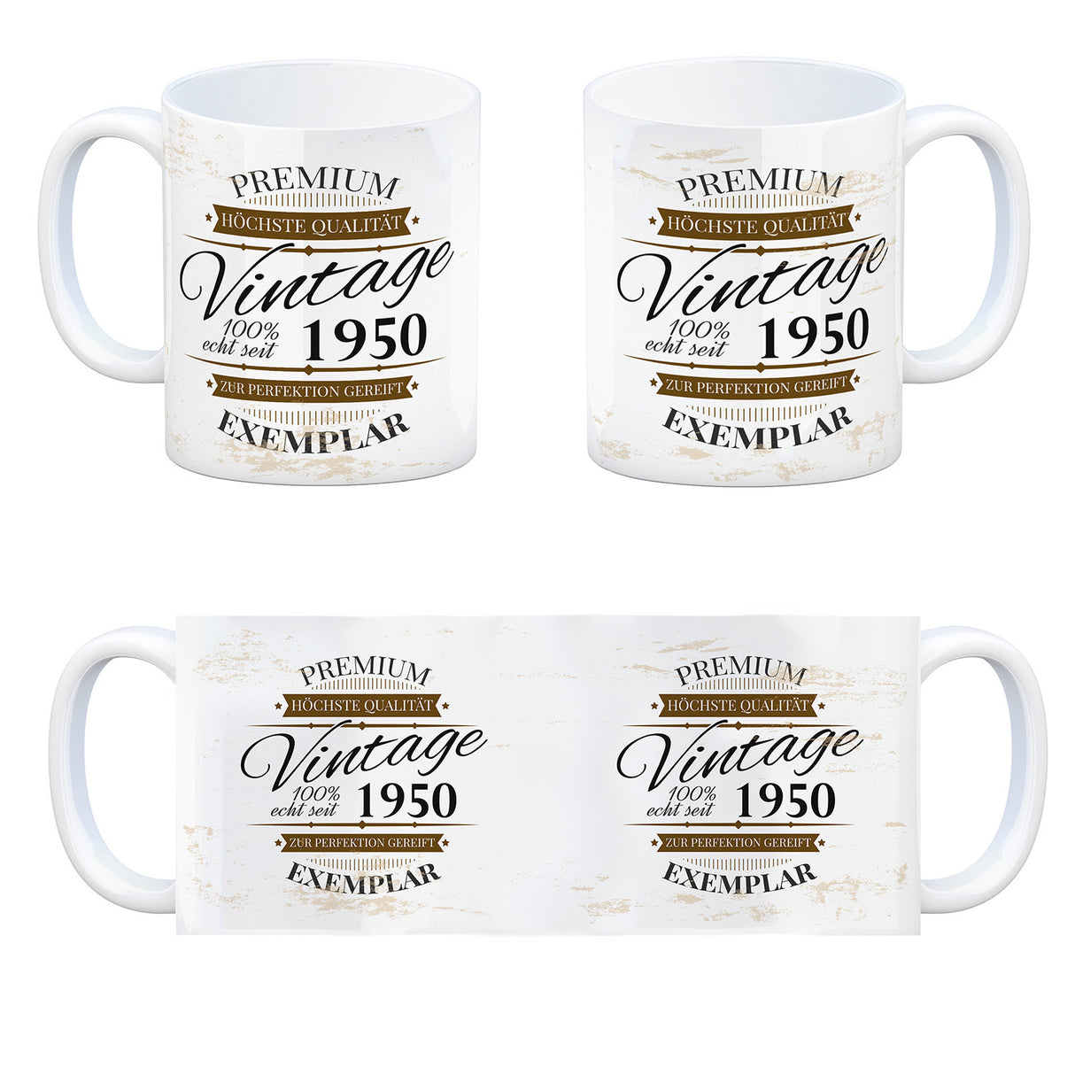 Vintage Tasse 100% echt seit 1950 - Premium Exemplar - Zur Perfektion gereift -