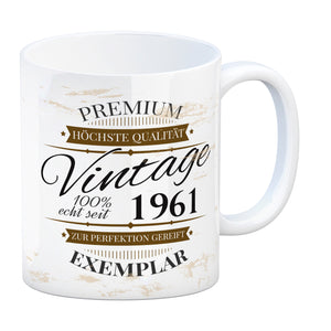 Vintage Tasse 100% echt seit 1961 - Premium Exemplar - Zur Perfektion gereift -