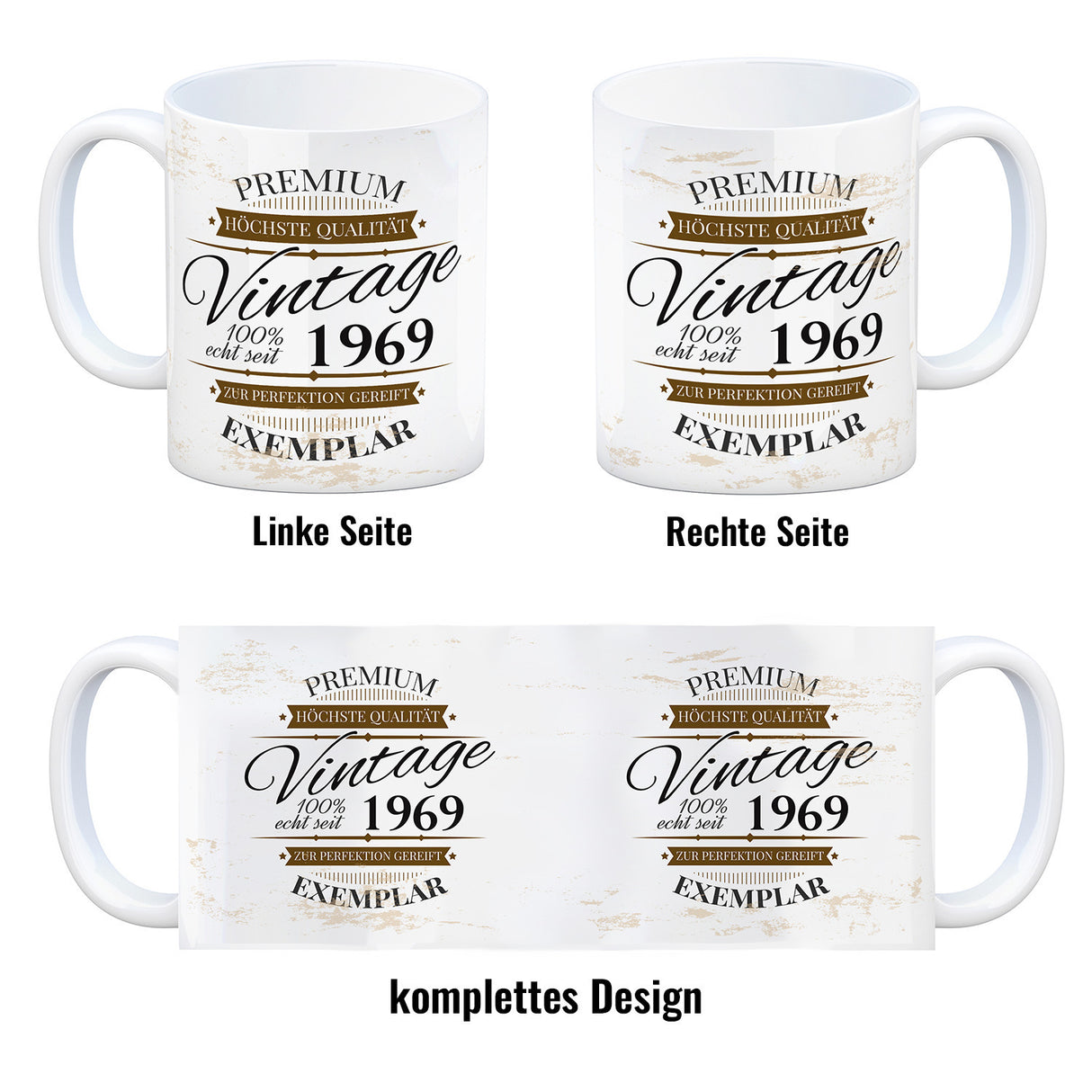 Vintage Tasse 100% echt seit 1969 - Premium Exemplar - Zur Perfektion gereift -