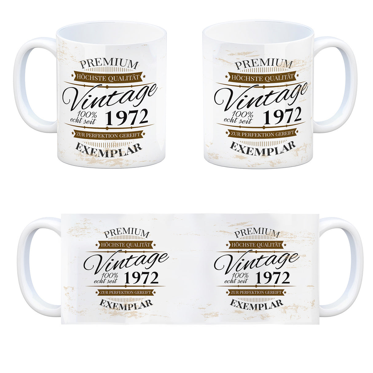 Vintage Tasse 100% echt seit 1972 - Premium Exemplar - Zur Perfektion gereift -