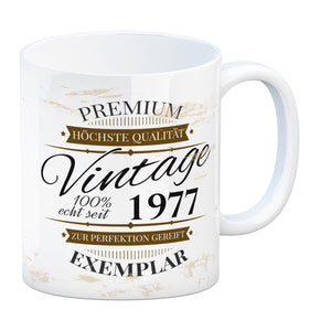 Vintage Tasse 100% echt seit 1977 - Premium Exemplar - Zur Perfektion gereift -