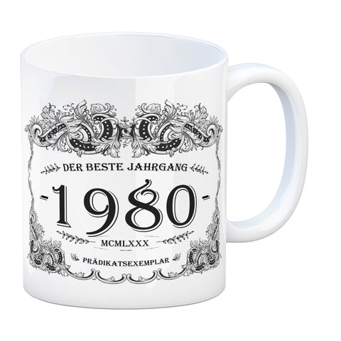 1980 der beste Jahrgang Kaffeebecher