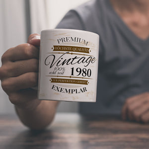 Vintage Tasse 100% echt seit 1980 - Premium Exemplar - Zur Perfektion gereift -