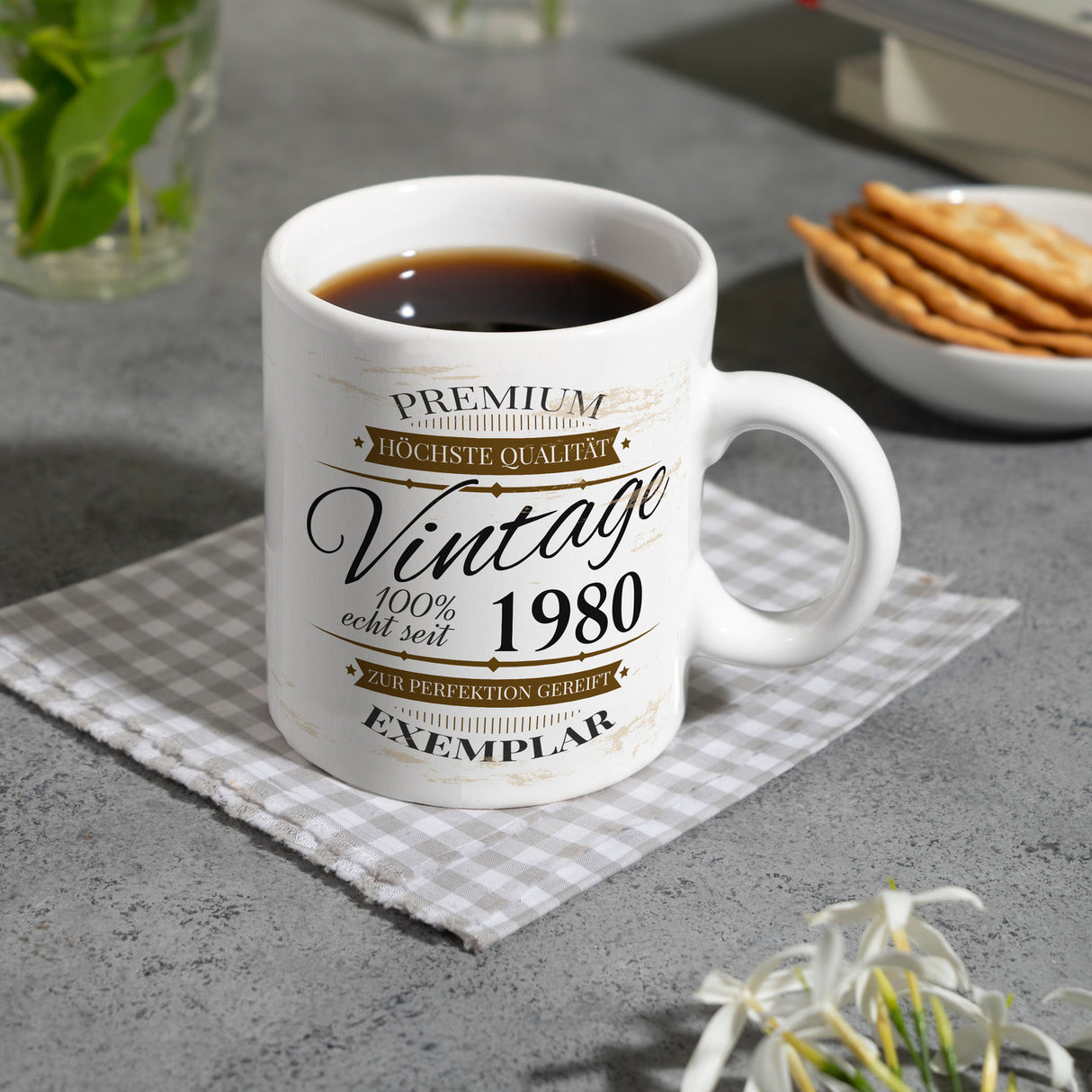 Vintage Tasse 100% echt seit 1980 - Premium Exemplar - Zur Perfektion gereift -