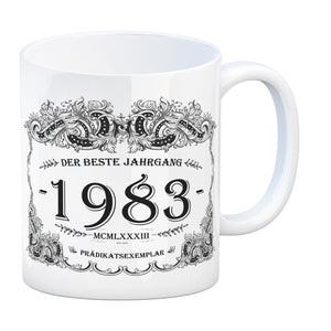 1983 der beste Jahrgang Kaffeebecher