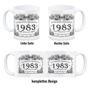 1983 der beste Jahrgang Kaffeebecher
