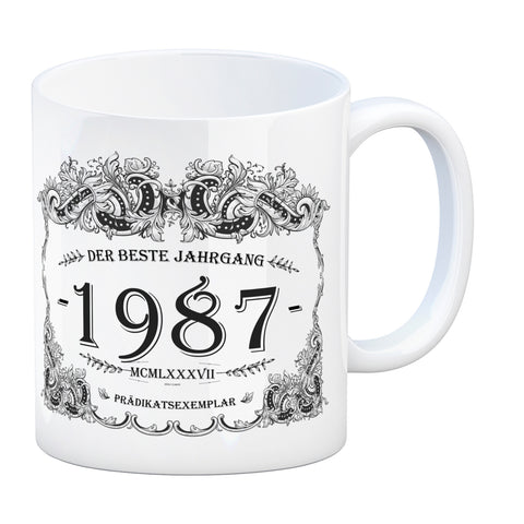 1987 der beste Jahrgang Kaffeebecher