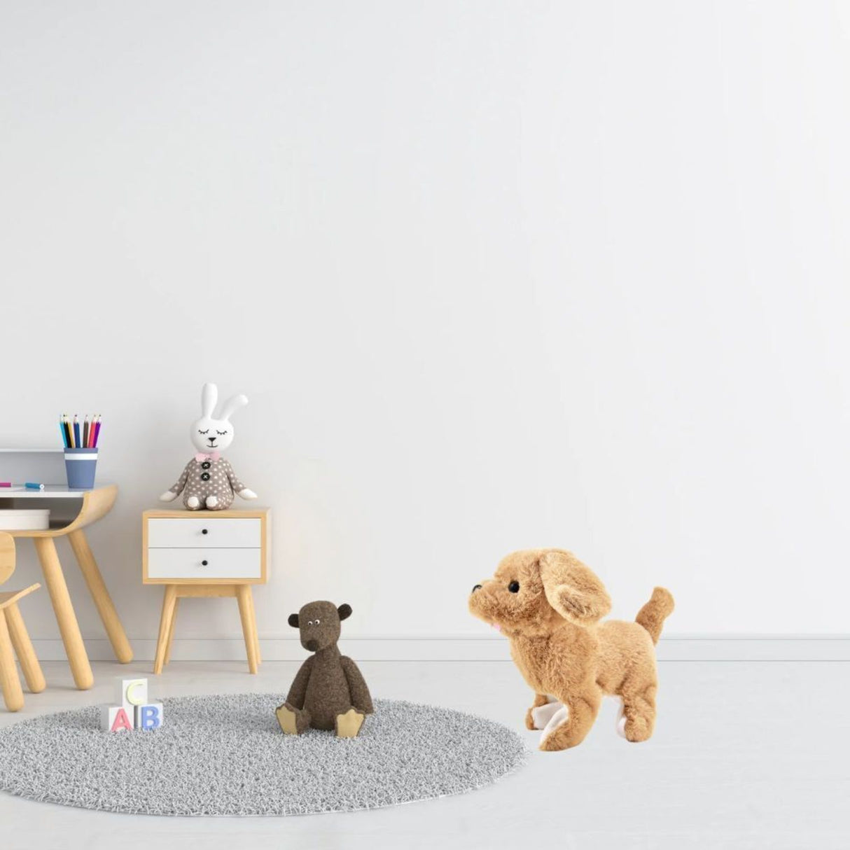 Laufender Hund mit Sound Kuscheltier aus Plüsch