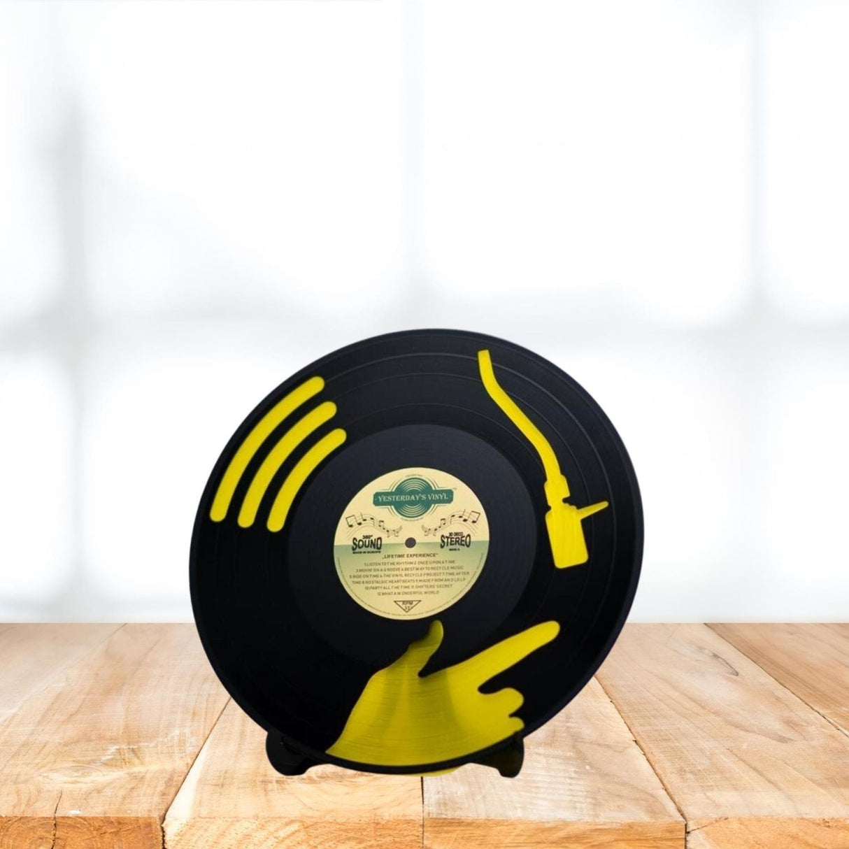 DJ Vinyl Dekoartikel aus einer echten Schallplatte in zufälliger Ausführung