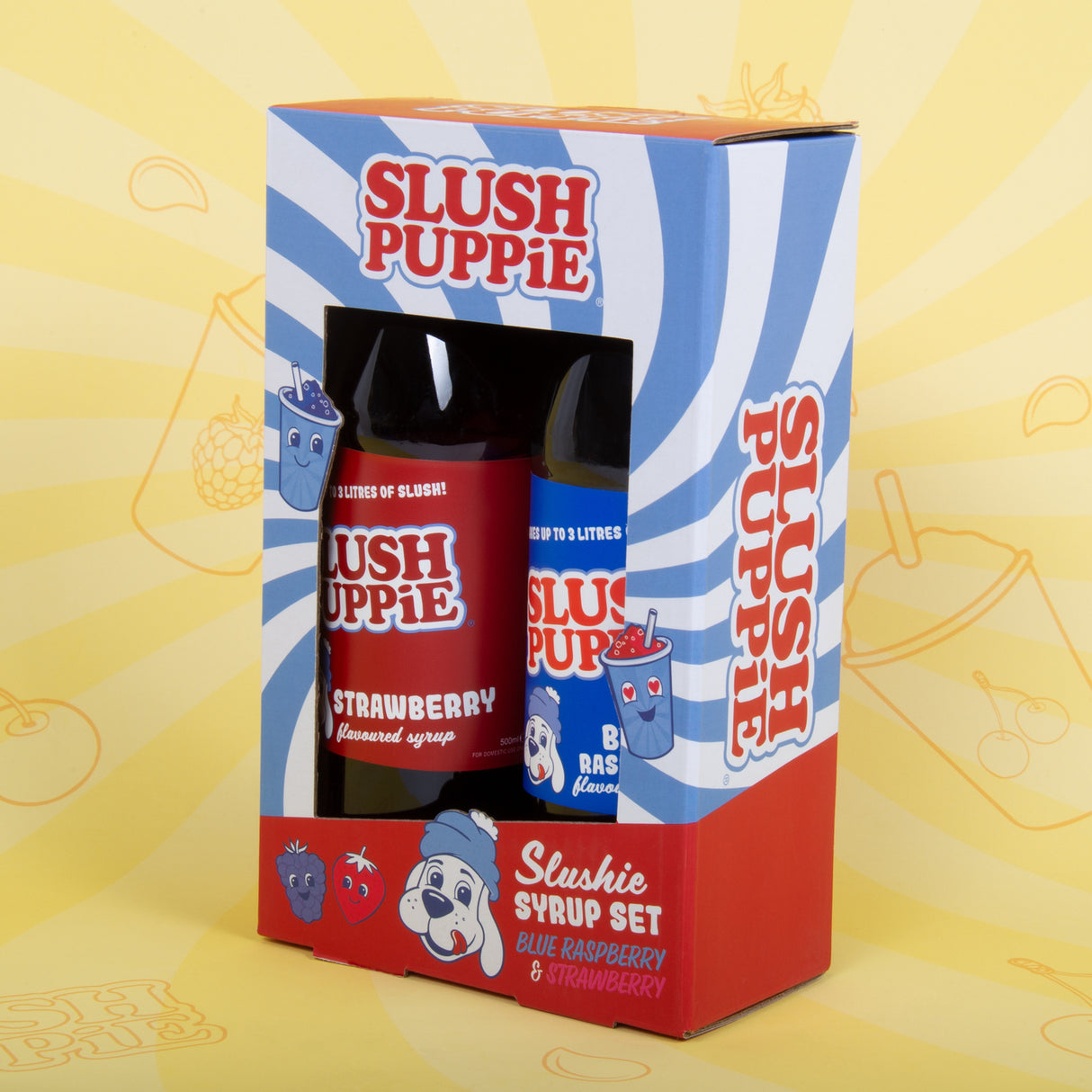 SLUSH PUPPiE Blaue Blaue Himbeere & Erdbeere Sirup für je 3 Liter Slush