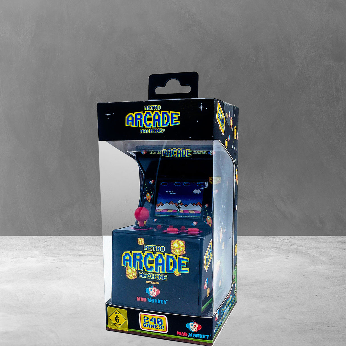 Mini Arcade Automat Retro Spielkonsole mit 240 8-Bit Spielen