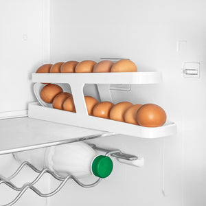 Eierhalter für Kühlschrank Organizer automatisch rollender Eierspender für 12-14 Eier