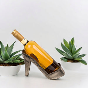 High Heels Weinflaschenhalter Schuh Weinflaschenständer aus Metall