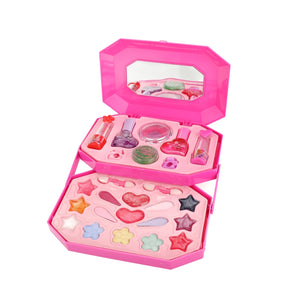 Spielzeug Schminkkoffer für Mädchen mit Lippenstift, Nagellack und Spiegel