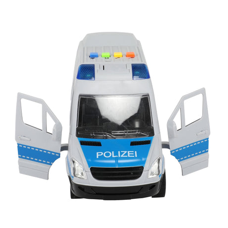 Polizei Van Spielzeugauto Polizeibus Automodell mit Friktionsmotor, Licht und Ton