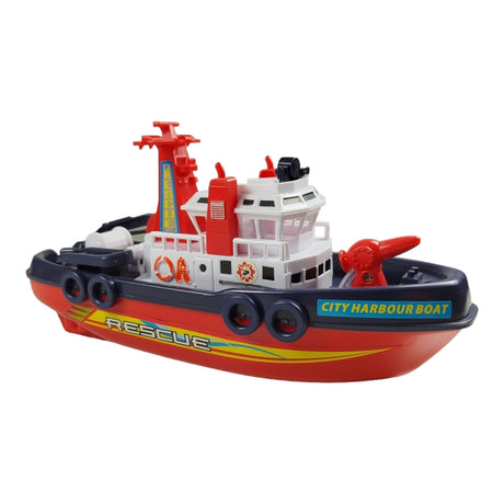 Feuerwehrlöschboot Badewannenspielzeug Feuerwehr-Boot mit Löschfunktion