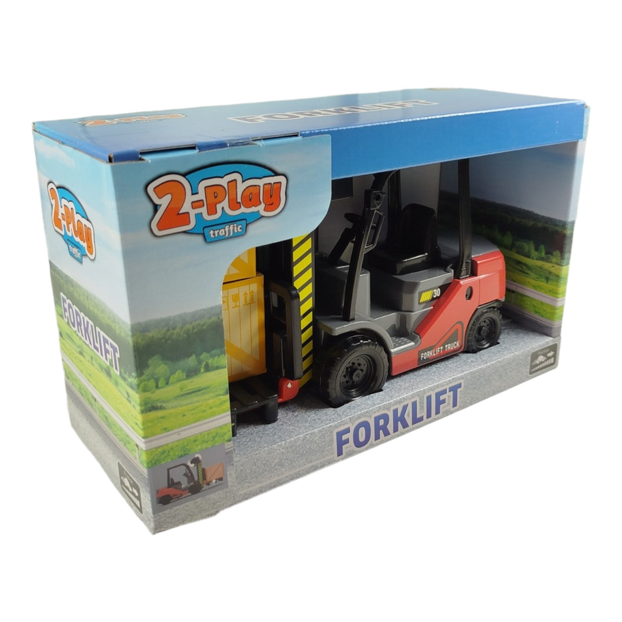 Gabelstapler Spielzeug für Kinder mit Friktionsmotor und Zubehör