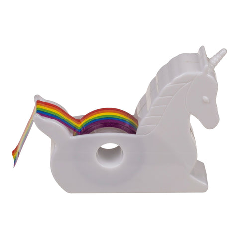Einhorn Klebebandabroller Unicorn Abroller mit Regenbogen-Klebeband
