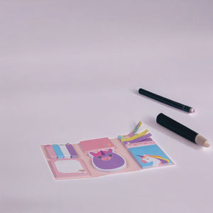 Einhorn Haftnotizen Bürobedarf Unicorn Klebezettel mit 6 verschiedenen Designs