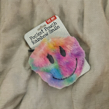 Regenbogen Emoticon Gesicht Geldbeutel bunte Mini Tasche