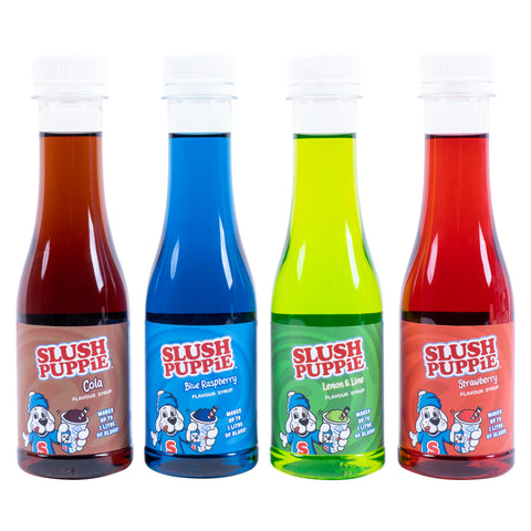 SLUSH PUPPiE Slush Sirup Starter Set mit Vier Geschmacksrichtungen im 4er Set