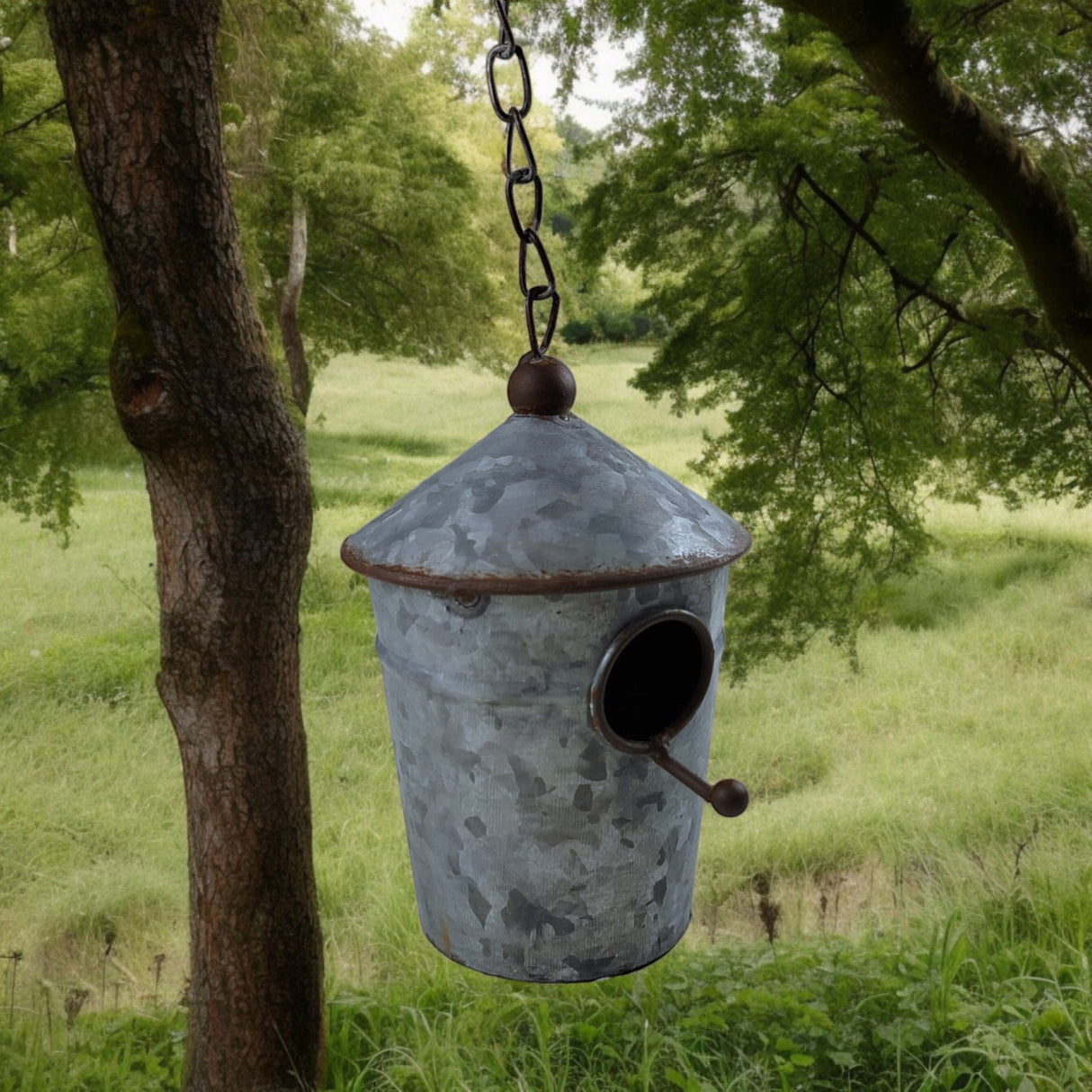Kleiner Nistkasten für Vögel Vogelhaus aus Zink für Draußen