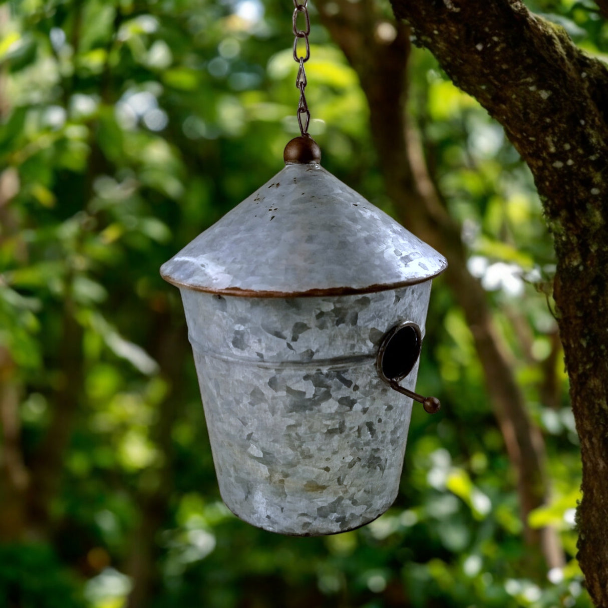 Großer Nistkasten für Vögel Vogelhaus aus Zink für Draußen