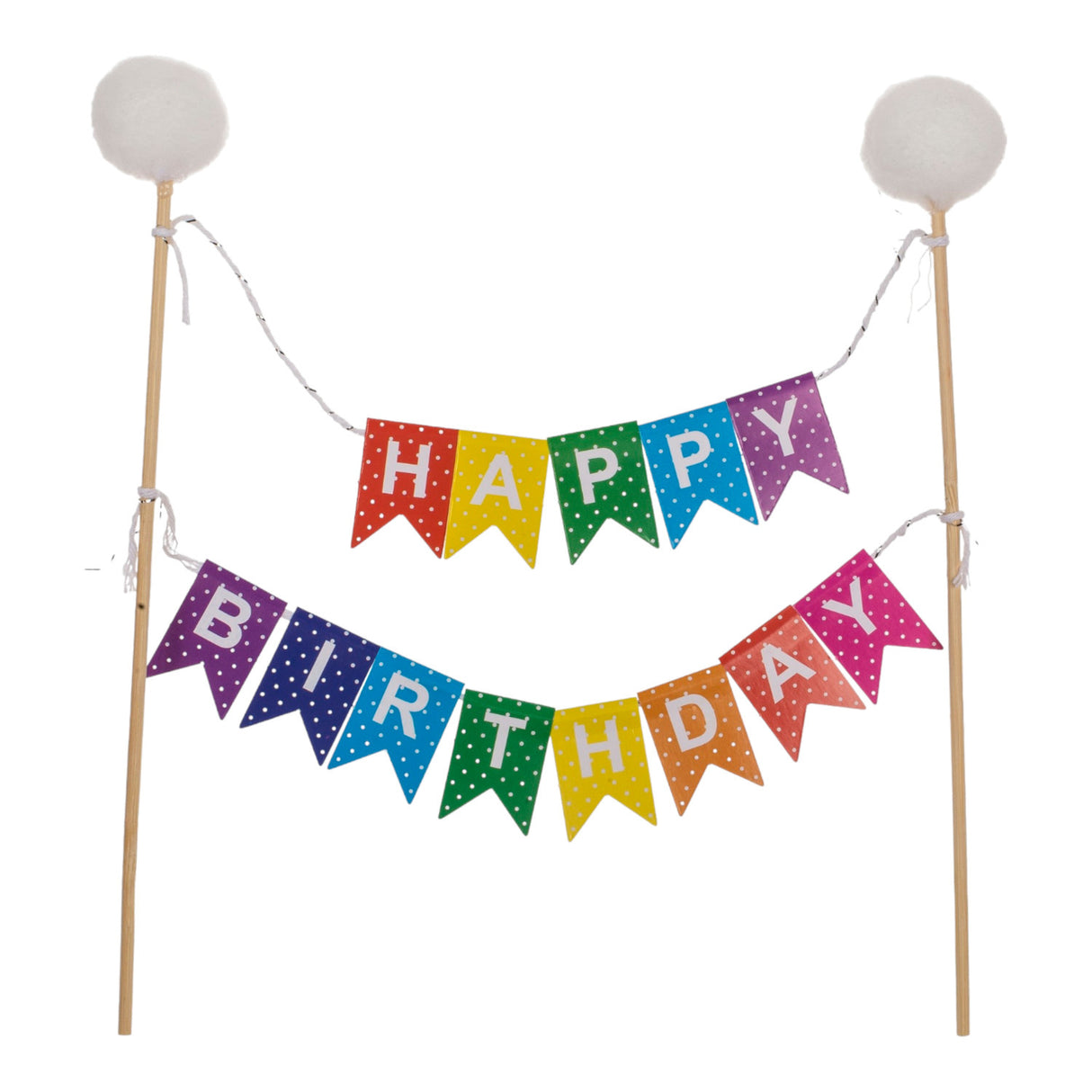 Happy Birthday Kuchendeko Girlanden Geburtstagsdeko in zufälliger Variante