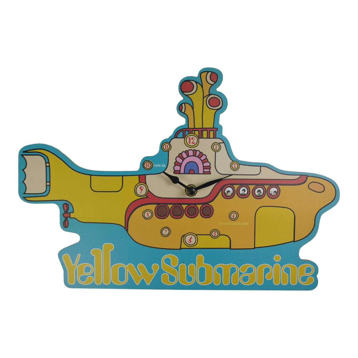 Yellow Submarine Beatles Wanduhr Retro Wohnzimmeruhr