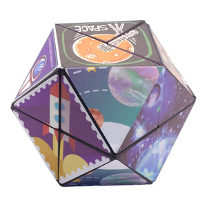 Space Polygon Fidget Toy Puzzle Würfel im Weltraum Design