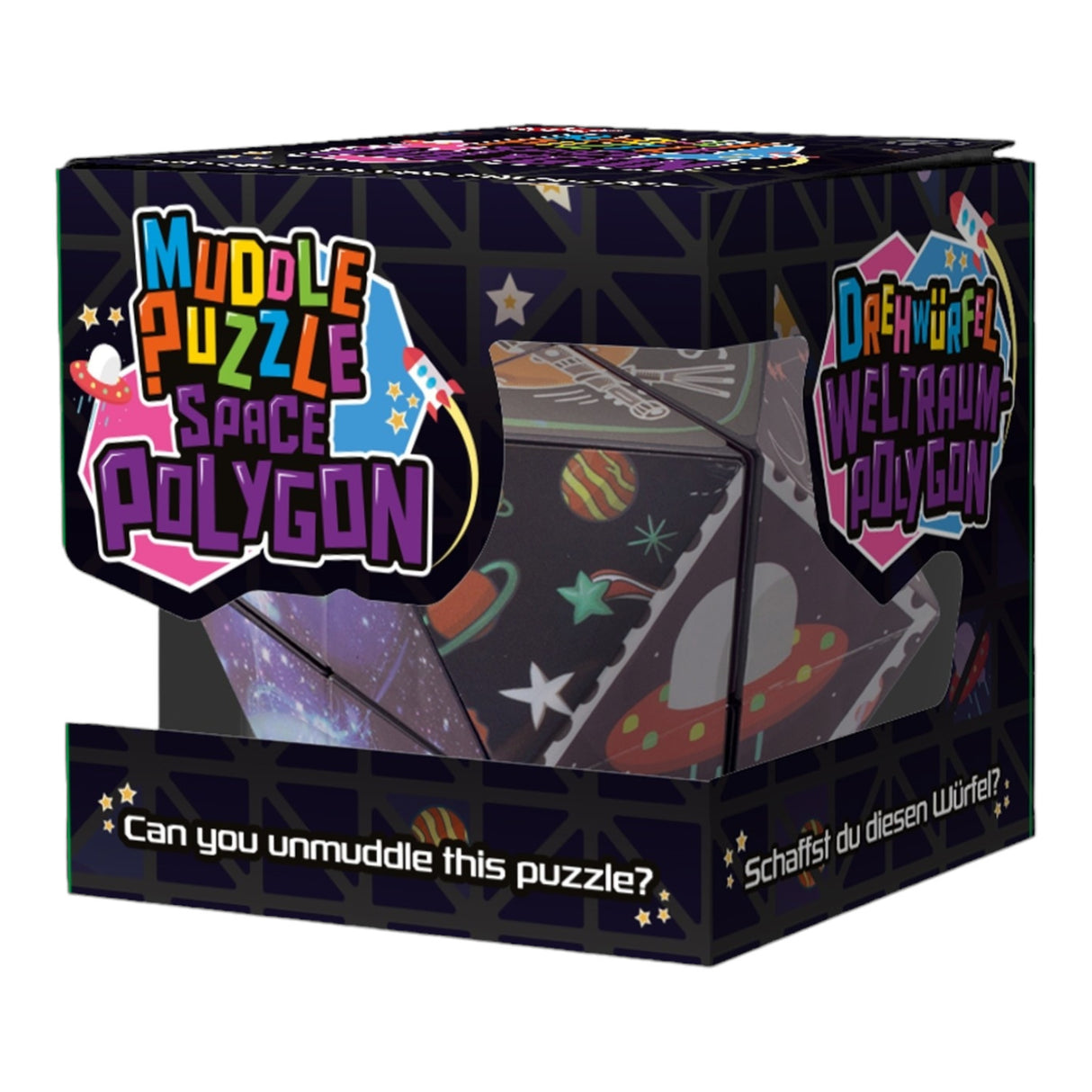 Space Polygon Fidget Toy Puzzle Würfel im Weltraum Design